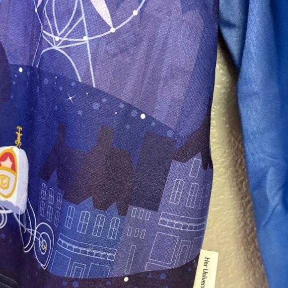 Disney Her Universe Purple and Blue Disneyland Castle Scene Sweatshirt - Picture 11 of 16